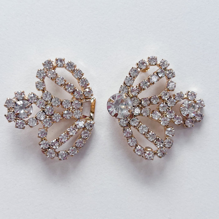 Hemline - Diamond Bow Gold Button/Clasp