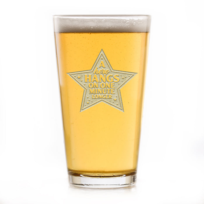 Hero, Thank You Gift Coronavirus Covid Pint Pub Beer Glass