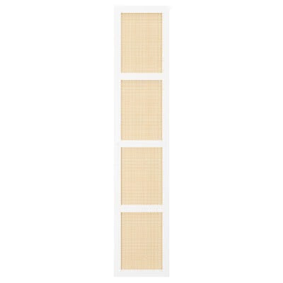 HOGADAL Door, White/woven bamboo, 40x192cm