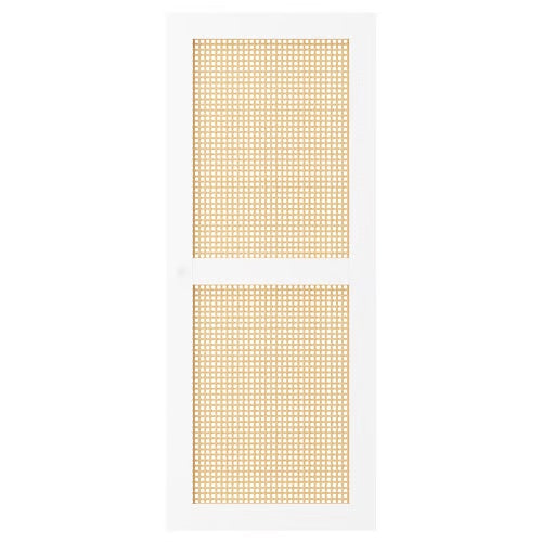 HOGADAL Door, white/woven bamboo, 40x97cm