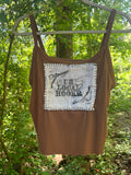 hookr merch - brown tank top