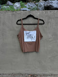 hookr merch - brown tank top