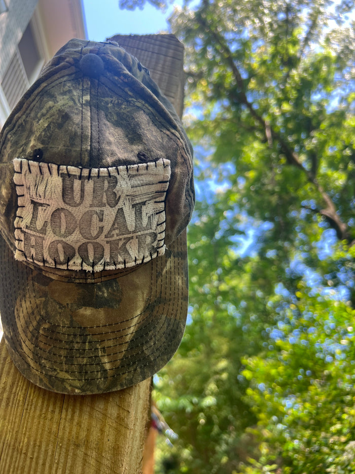 hookr merch - camo hat