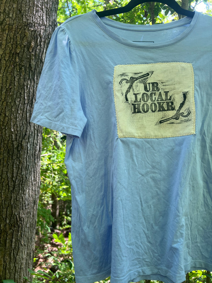 hookr merch - cornflower tshirt