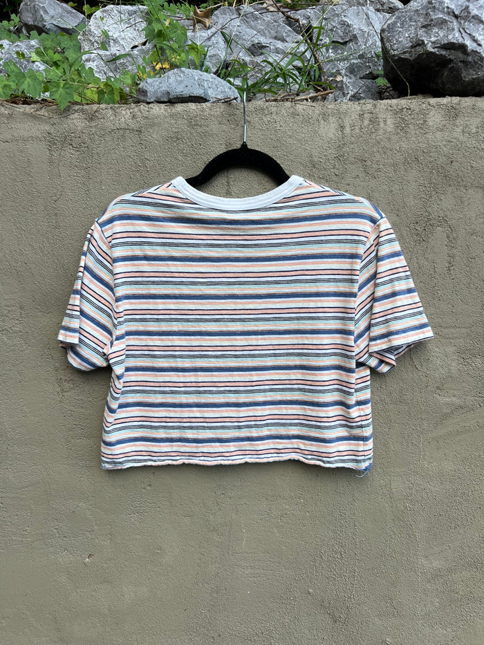 hookr merch - striped pocket tshirt