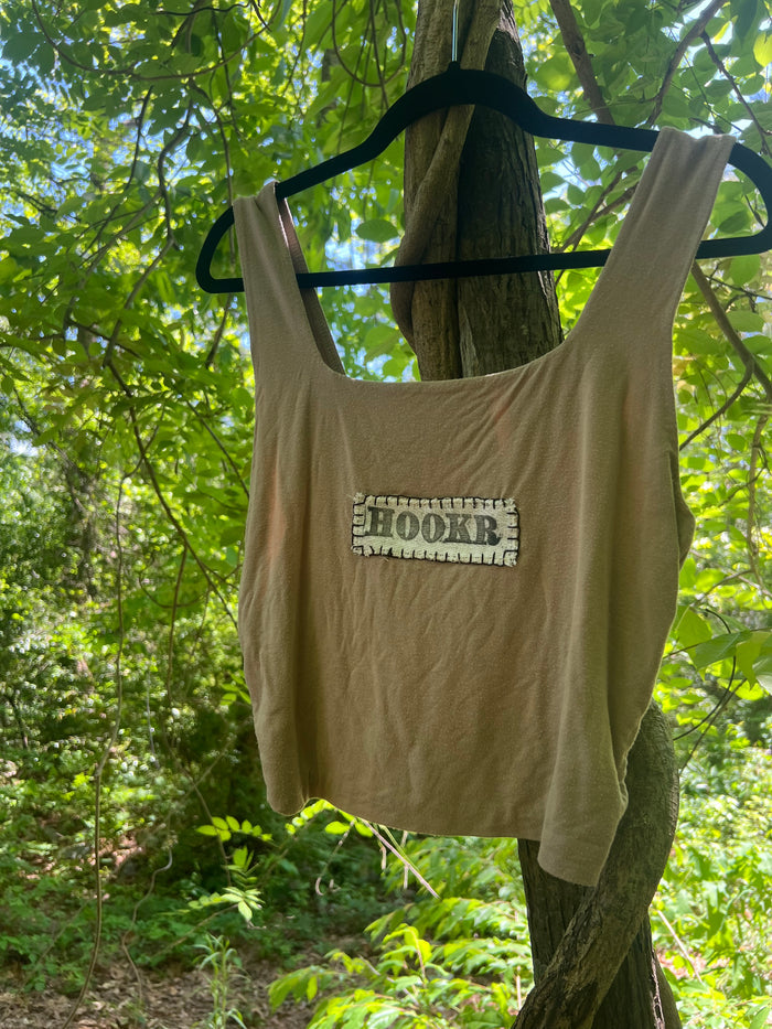 hookr merch - tan tank top