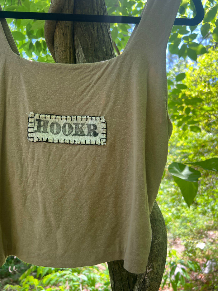 hookr merch - tan tank top
