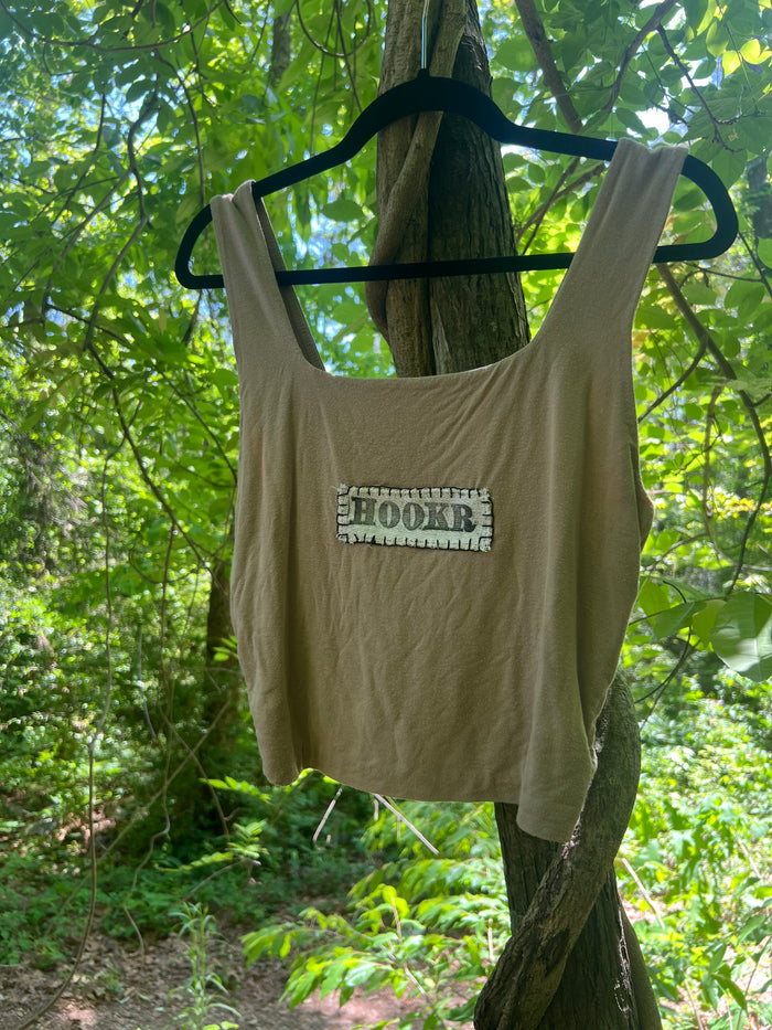 hookr merch - tan tank top