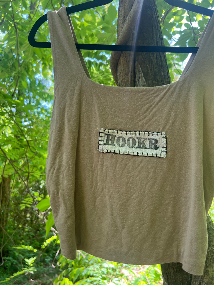 hookr merch - tan tank top