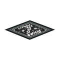 Horses Black Silk Diamond Scarf