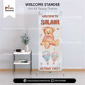 Hot Air Balloon Theme Customized Welcome Standee for Birthday Party Entrance Decor