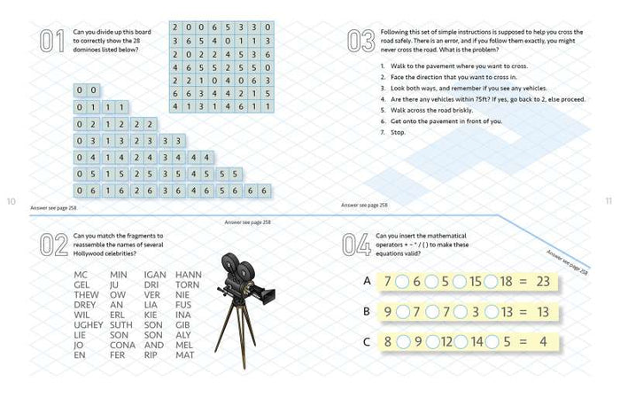 How Logical Are You? - Train Your Brain Puzzles Book - Quick Ship - Puzzlicious.com