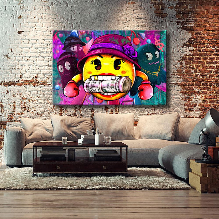 HUSTLE LIKE MS. PAC-MAN - REBHORN DESIGN