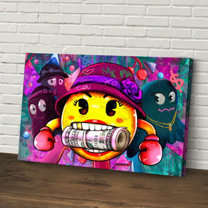 HUSTLE LIKE MS. PAC-MAN - REBHORN DESIGN
