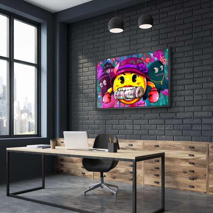 HUSTLE LIKE MS. PAC-MAN - REBHORN DESIGN