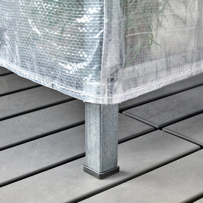 HYLLIS Shelving unit with transparent cover, 60x27x140cm