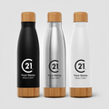 Ibiza Bamboo Double Wall Stainless Bottle | Personalized