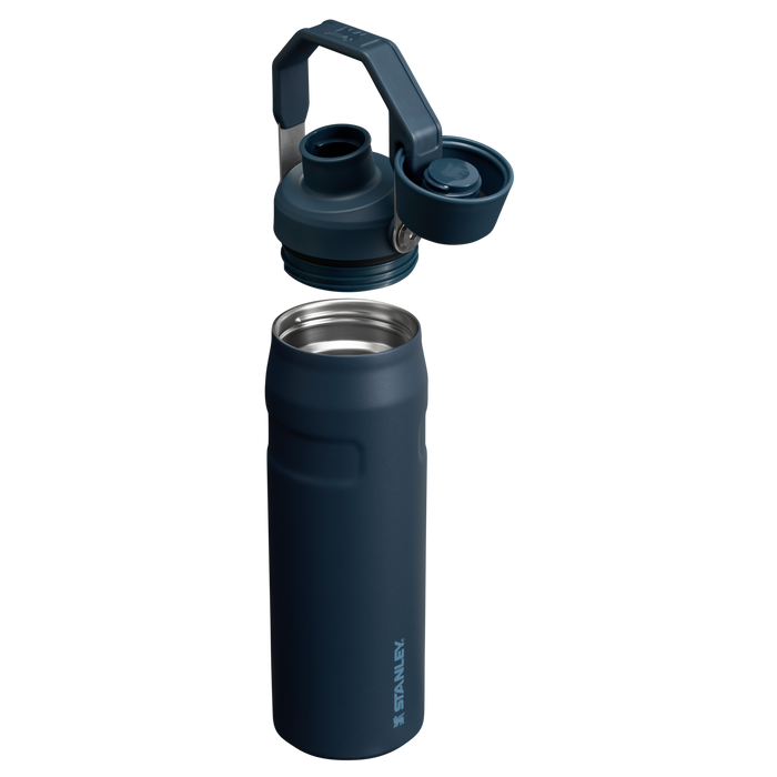 Stanley IceFlow Water Bottle with Fast Flow Lid 24 OZ In Navy Blue
