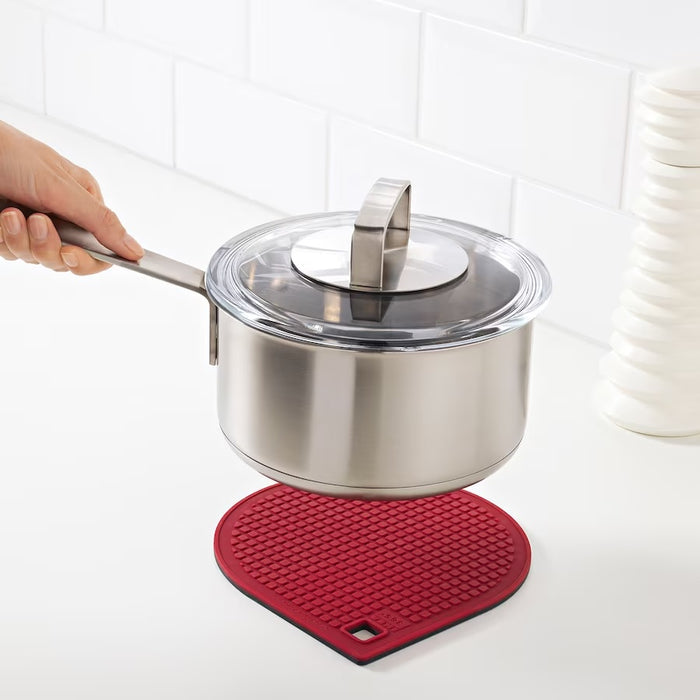 IKEA 365+ GUNSTIG Pot stand, magnetic, Red/dark grey