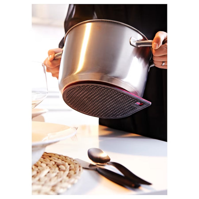 IKEA 365+ GUNSTIG Pot stand, magnetic, Red/dark grey