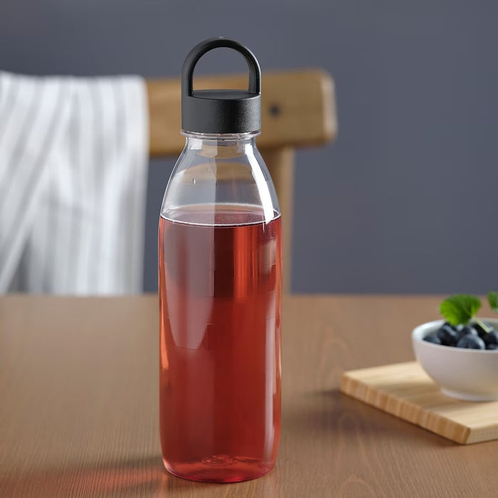 IKEA 365+ Water bottle, Striped/dark grey, 0.7l