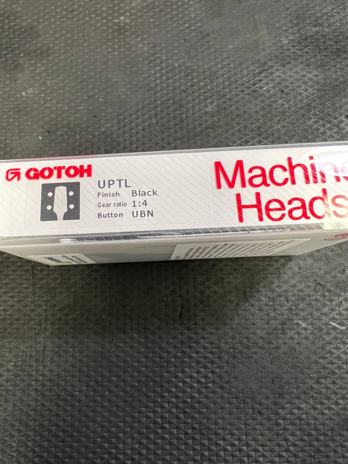 Gotoh UPTL Planetary Tuners w/Long Shaft -  Black w/Ivory Buttons - Set of 4 - Aloha City Ukes
