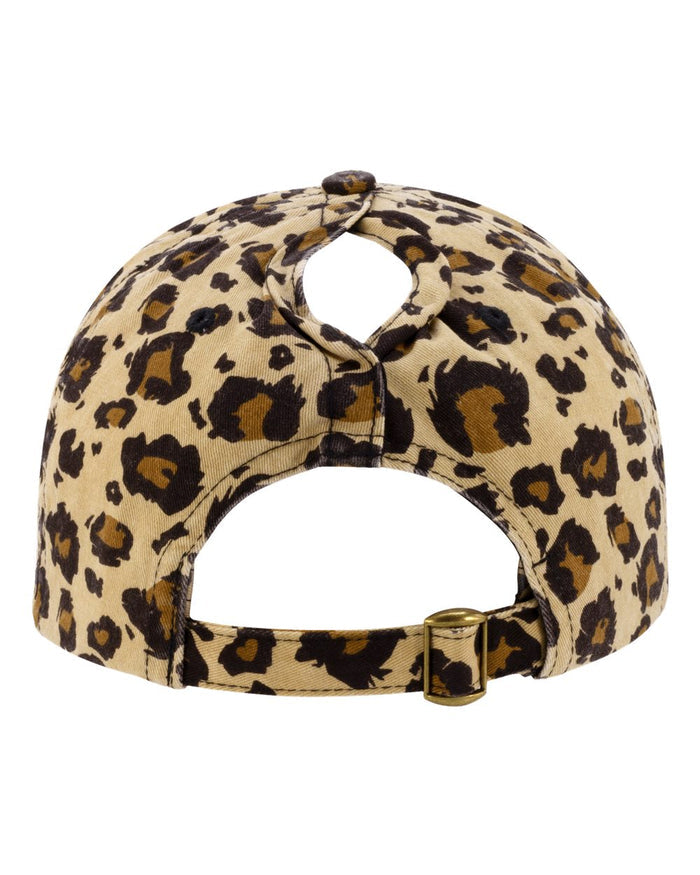 Infinity Her Animal Print Cap – Leopard with Black C21 3D Embroidery - NEW