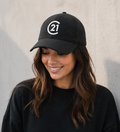 Infinity Her Women’s Performance Cap – Black with White C21 3D Embroidery