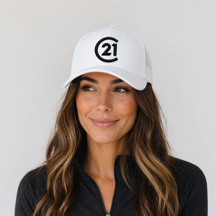 Infinity Her Women’s White Performance Cap - 3D Logo