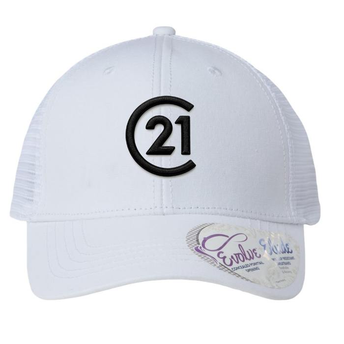 Infinity Her Women’s White Performance Cap - 3D Logo