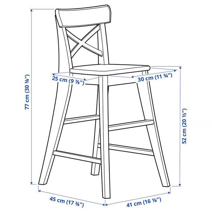 INGOLF childrens chair, white