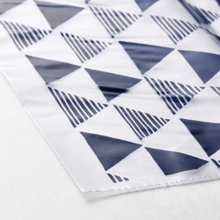 ISTAD Resealable bag, patterned/blue, 30pcs x 1L & 30pcs x 0.4L
