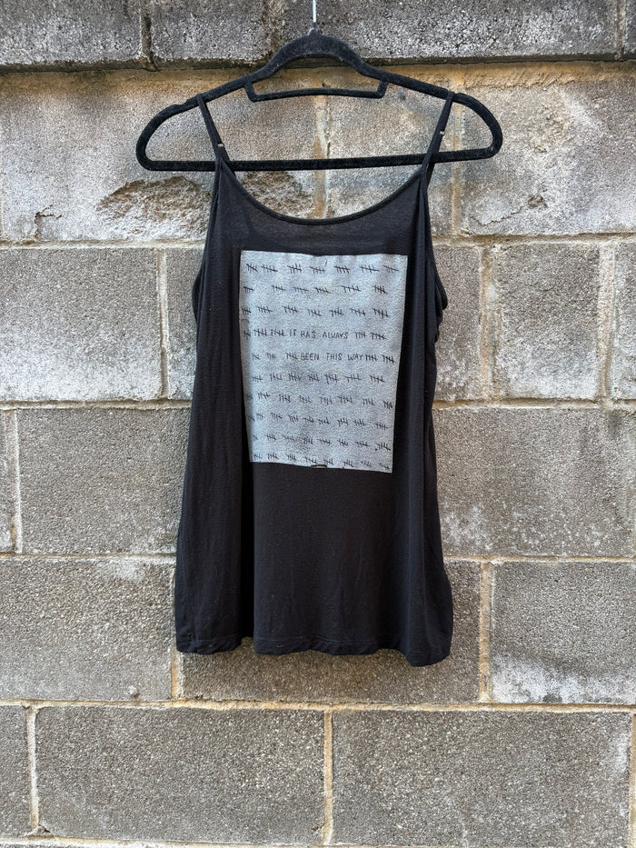It Has Always Been This Way - Black Tank Top - spaghetti straps
