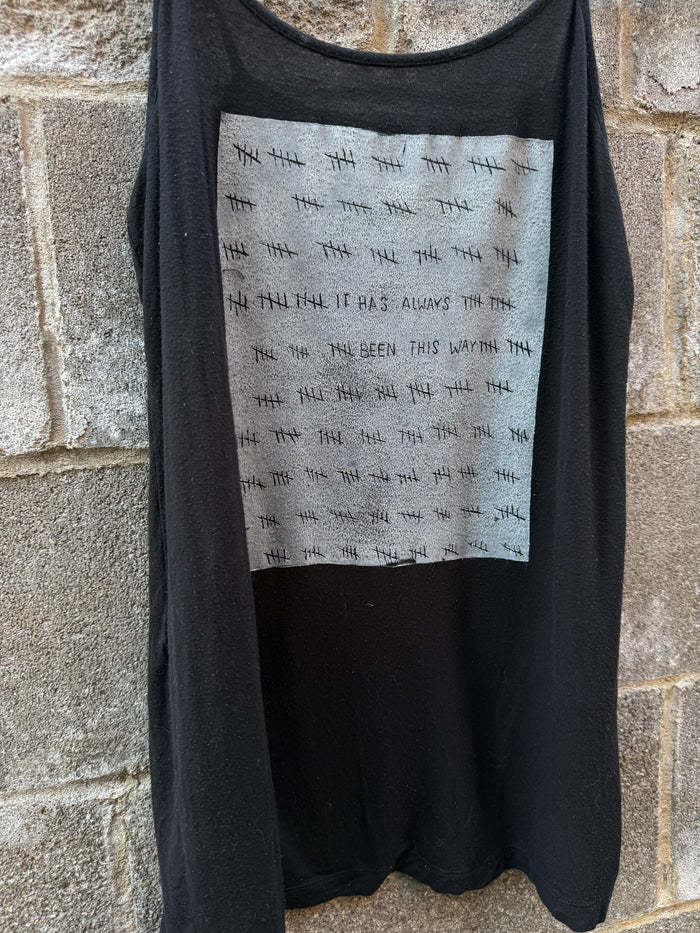 It Has Always Been This Way - Black Tank Top - spaghetti straps
