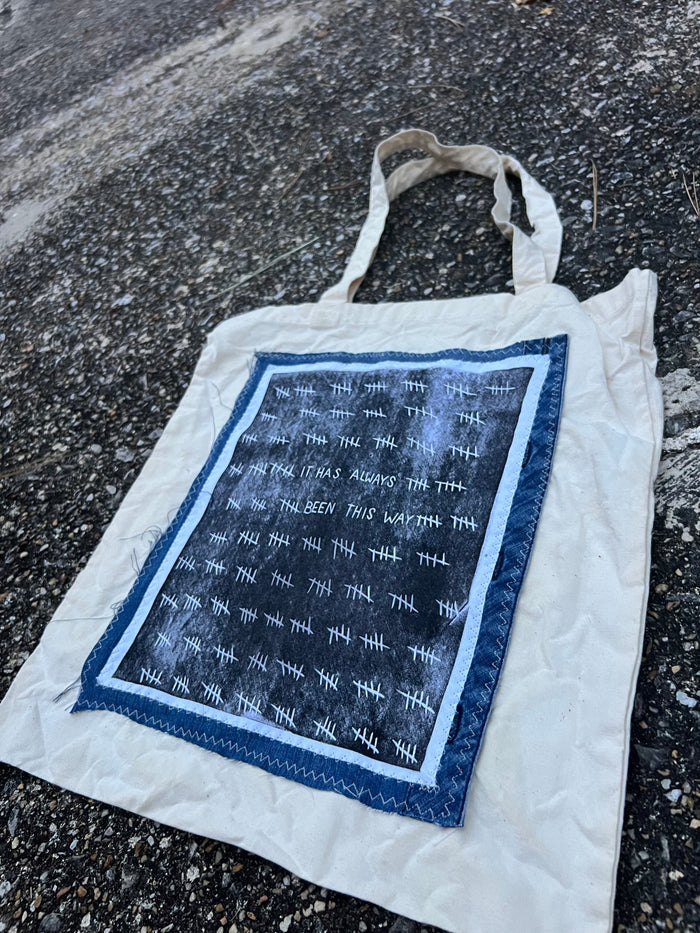It Has Always Been This Way - Patchwork Canvas Tote Bag