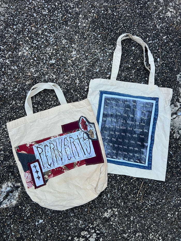 It Has Always Been This Way - Patchwork Canvas Tote Bag