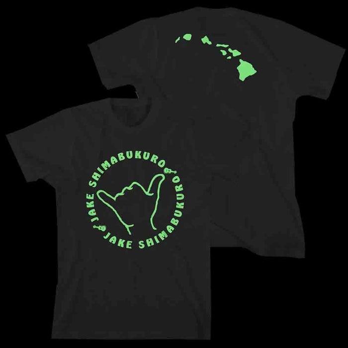 Jake Shimabukuro Hang Loose Shaka T-Shirt - Black - 2XL - Aloha City Ukes
