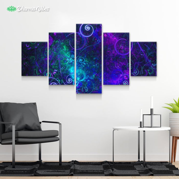 Jungle Night Sky by Cameron Gray 5-Piece Canvas