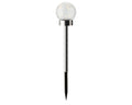 Decorative solar glass garden globe on stake with multicolour LED lights
