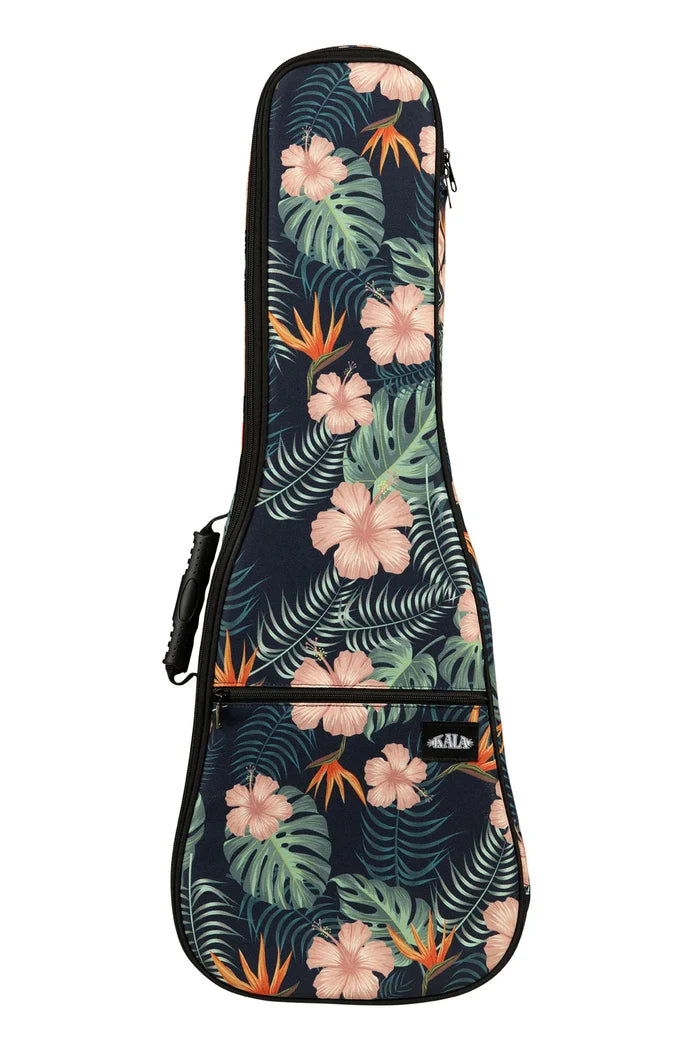 KALA Tropical Bloom Ukulele Gig Bag for Concert Ukuleles - UB-TROP-C