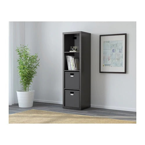 KALLAX 1x4, 42x147cm, Black-brown
