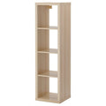 KALLAX 1x4, 42x147cm, White stained oak effect