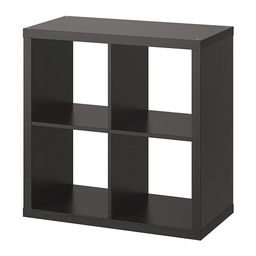 KALLAX 2x2, Black-brown, 77x77cm