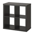 KALLAX 2x2, Black-brown, 77x77cm
