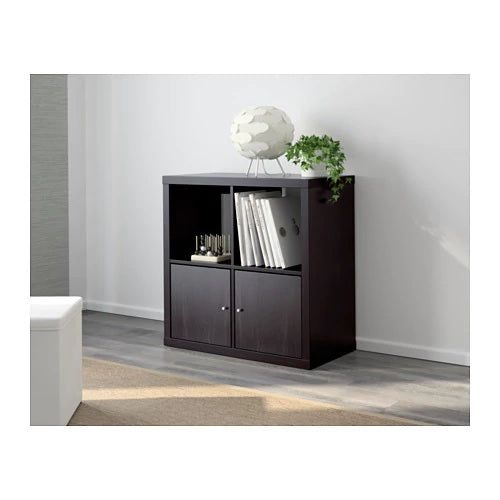 KALLAX 2x2, Black-brown, 77x77cm
