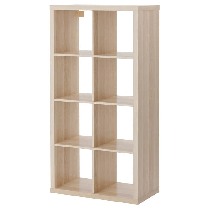 KALLAX 2x4, 77x147cm, White stained oak effect