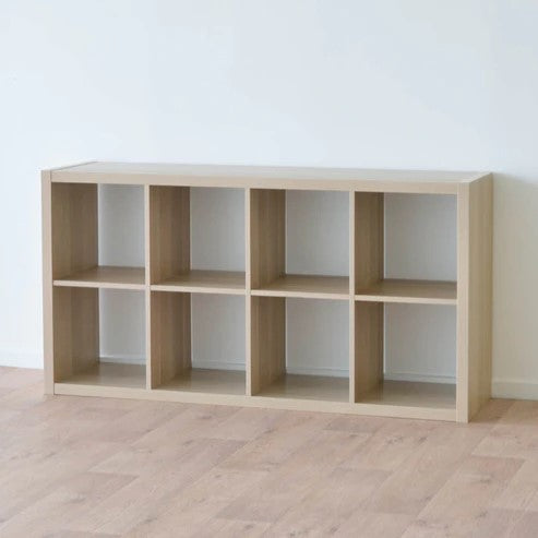 KALLAX 2x4, 77x147cm, White stained oak effect