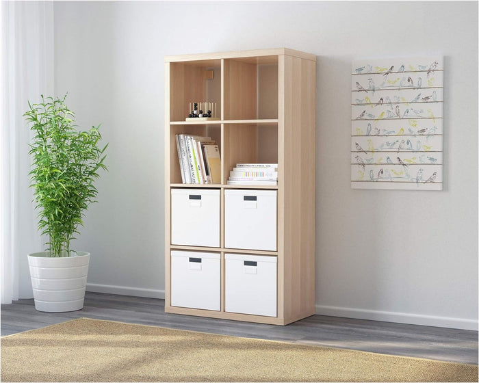 KALLAX 2x4, 77x147cm, White stained oak effect