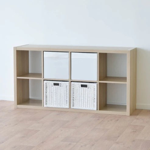 KALLAX 2x4, 77x147cm, White stained oak effect