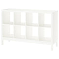 KALLAX 2X4 with underframe, White/white, 147x94cm